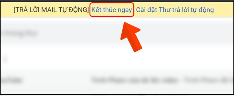 tắt tính năng email trả lời tự động bằng Gmail.